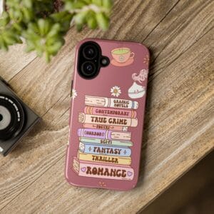 Book Lover Phone Case - Literary Design with Flowers & Tea