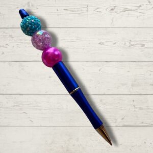 Electric Bloom Beaded Pen