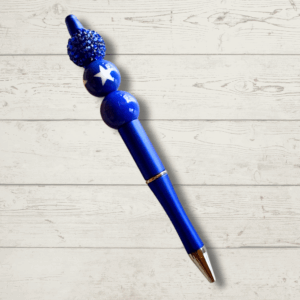 Starstruck Blue Beaded Pen